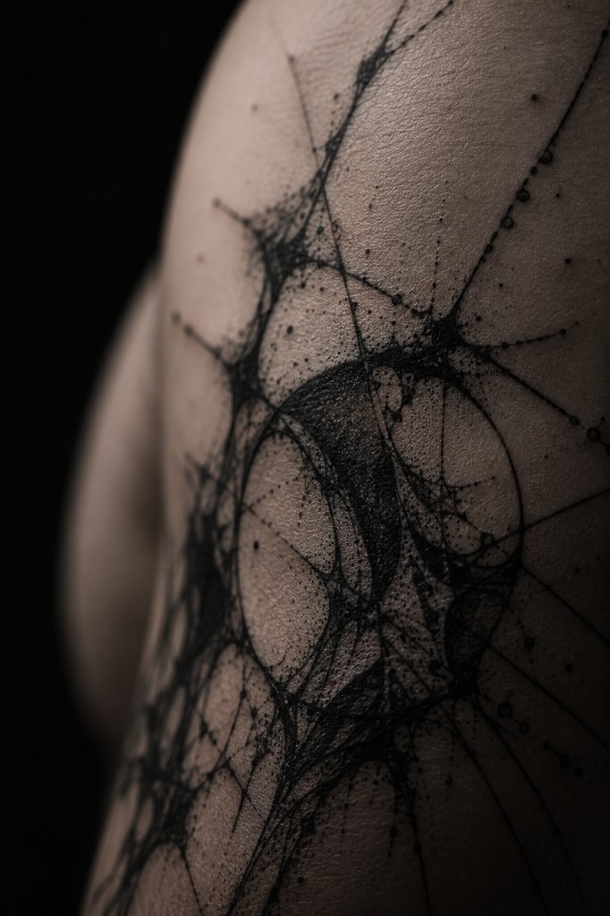 Blackwork Tattoo Detail