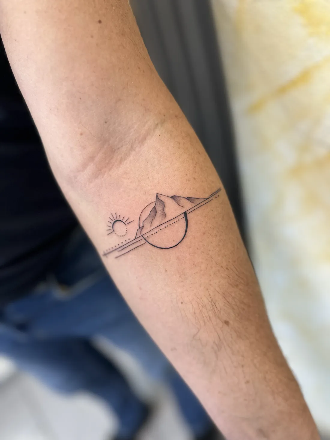 Fine Line — Fine Line Tattoo von Marko