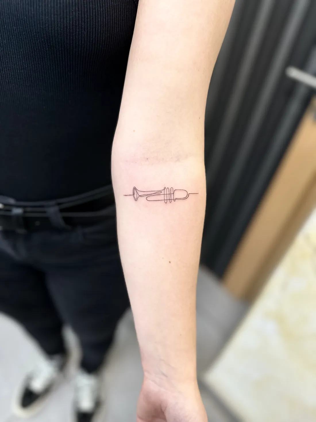 Fine Line — Fine Line Tattoo von Marko