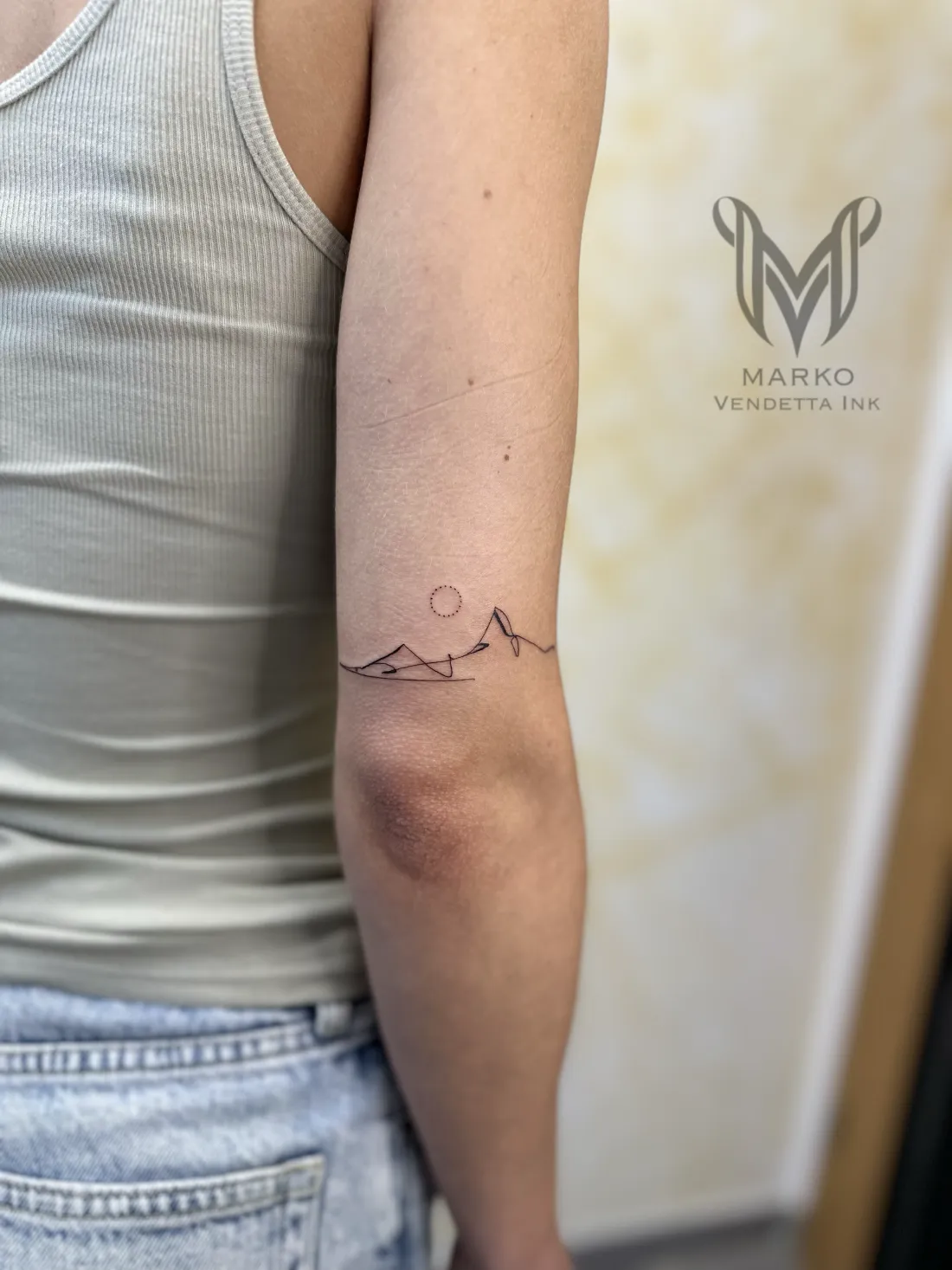 Fine Line — Fine Line Tattoo von Marko